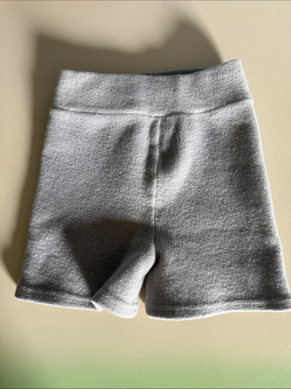 Bumby wool blend Grey Knit diaper cover/ soaker Shorts